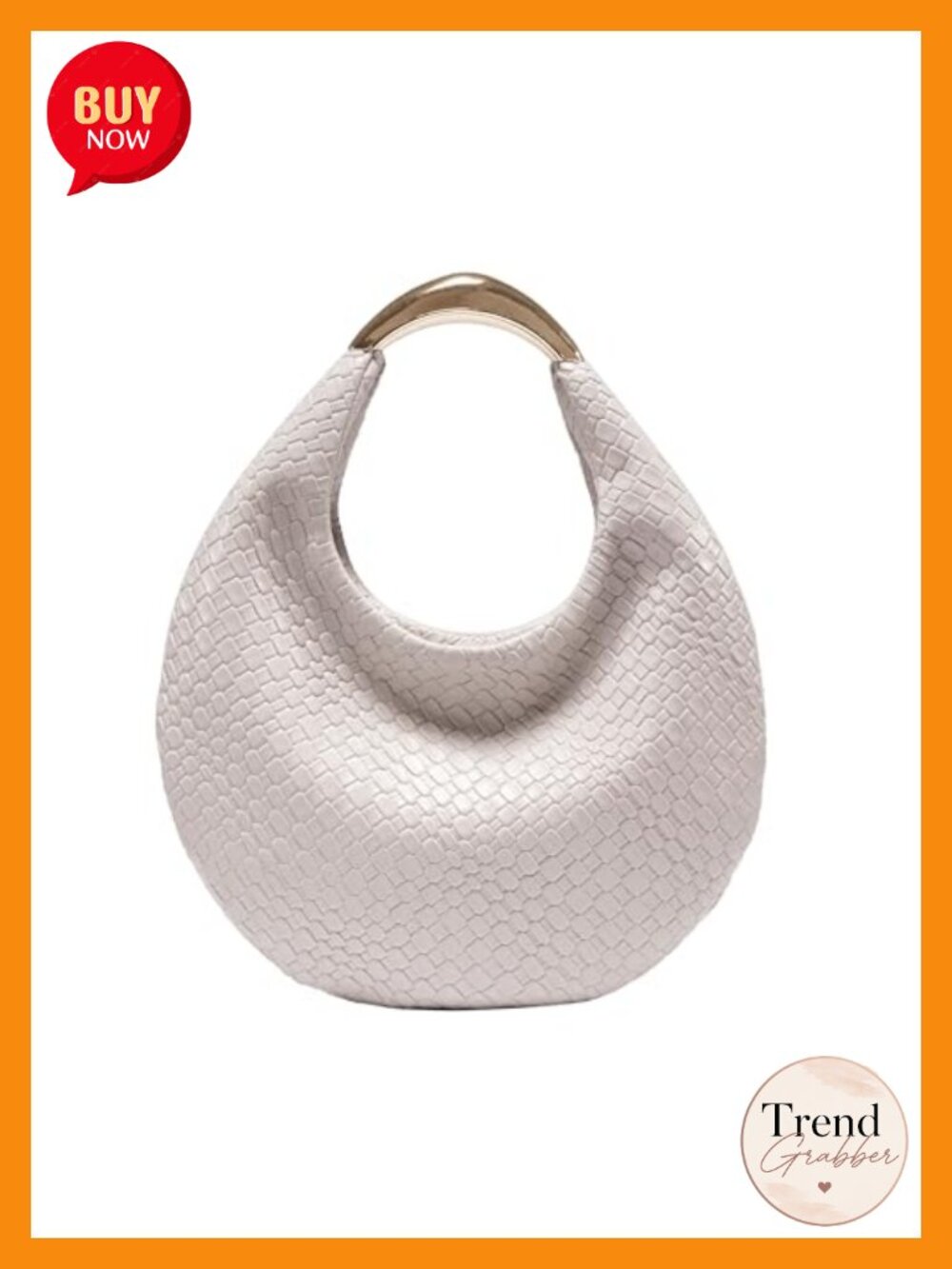 Braided Hobo Bag, Elegant Boho Chic Woven Tote Handbag Crescent Purse, PU